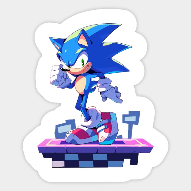 sonic Sticker by piratesnow